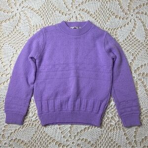 Vintage 1980s Dr Denton Girls 5 Years Purple Pullover Knit Sweater